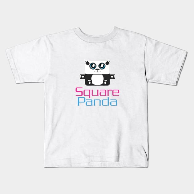 Square Panda Kids T-Shirt by shapix